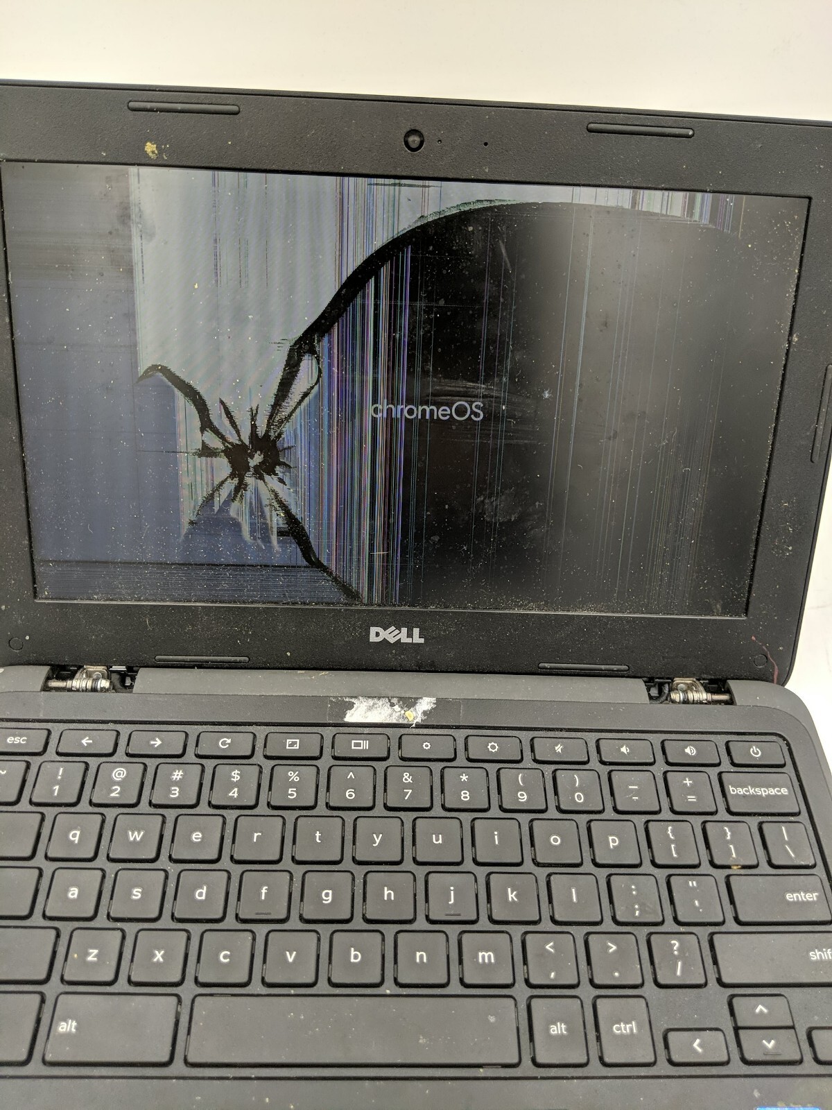 Dell 3180 Chromebook 11 Model P26T Intel CeL Dual Core 16GB SSD *CRACKED SCREEN*
