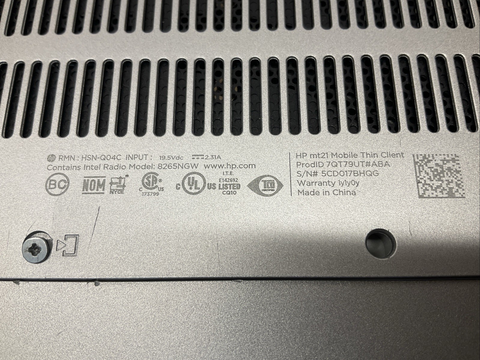 HP mt21 Mobile Thin / Celeron / No RAM / Laptop Notebook PC / B3N
