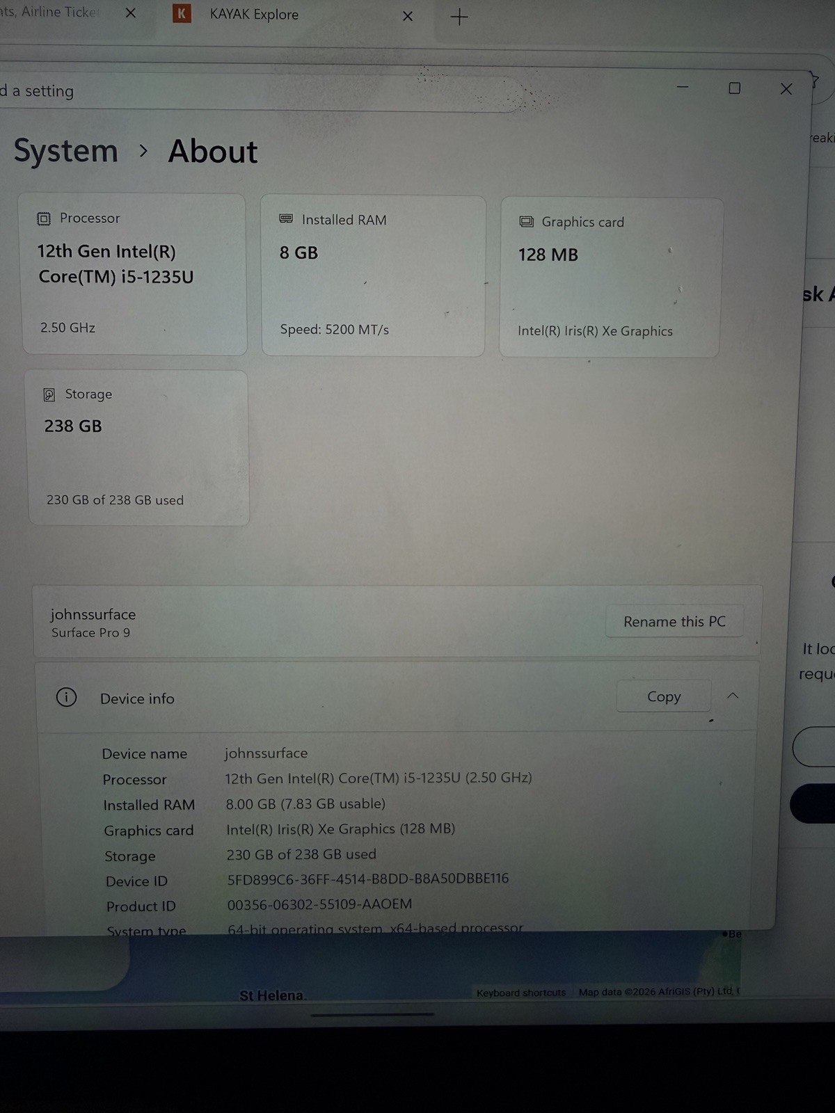 Microsoft Surface Pro 9 13″ (256GB SSD, Intel Core i5 12th Gen., 4.40 GHz, 8GB,
