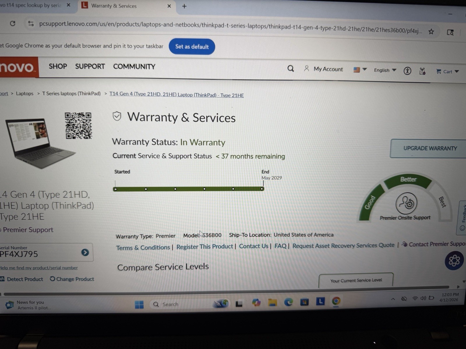 Lenovo ThinkPad T14 Gen 4