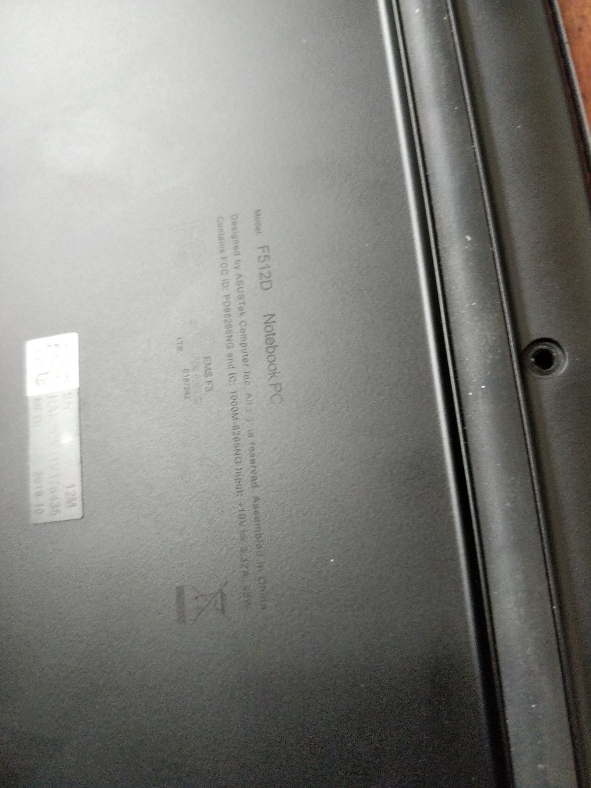 Asus VivoBook X512D AMD Ryzen 7 3700U 8GB RAM NO DRIVE PARTS 9006