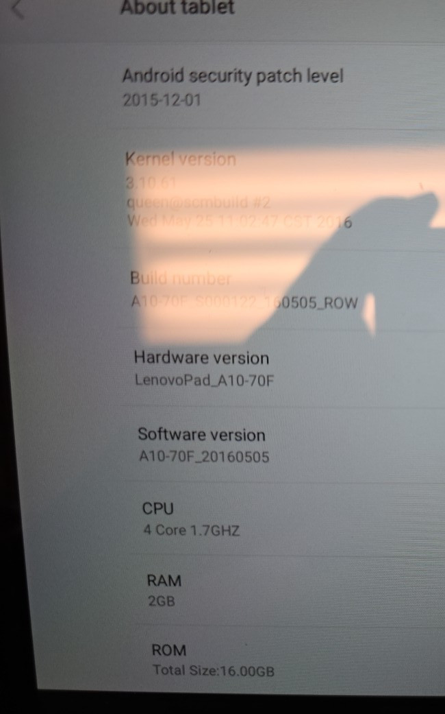 Lenovo Pad Tab 2 A10-70F | 2GB RAM| 16GB eMMC