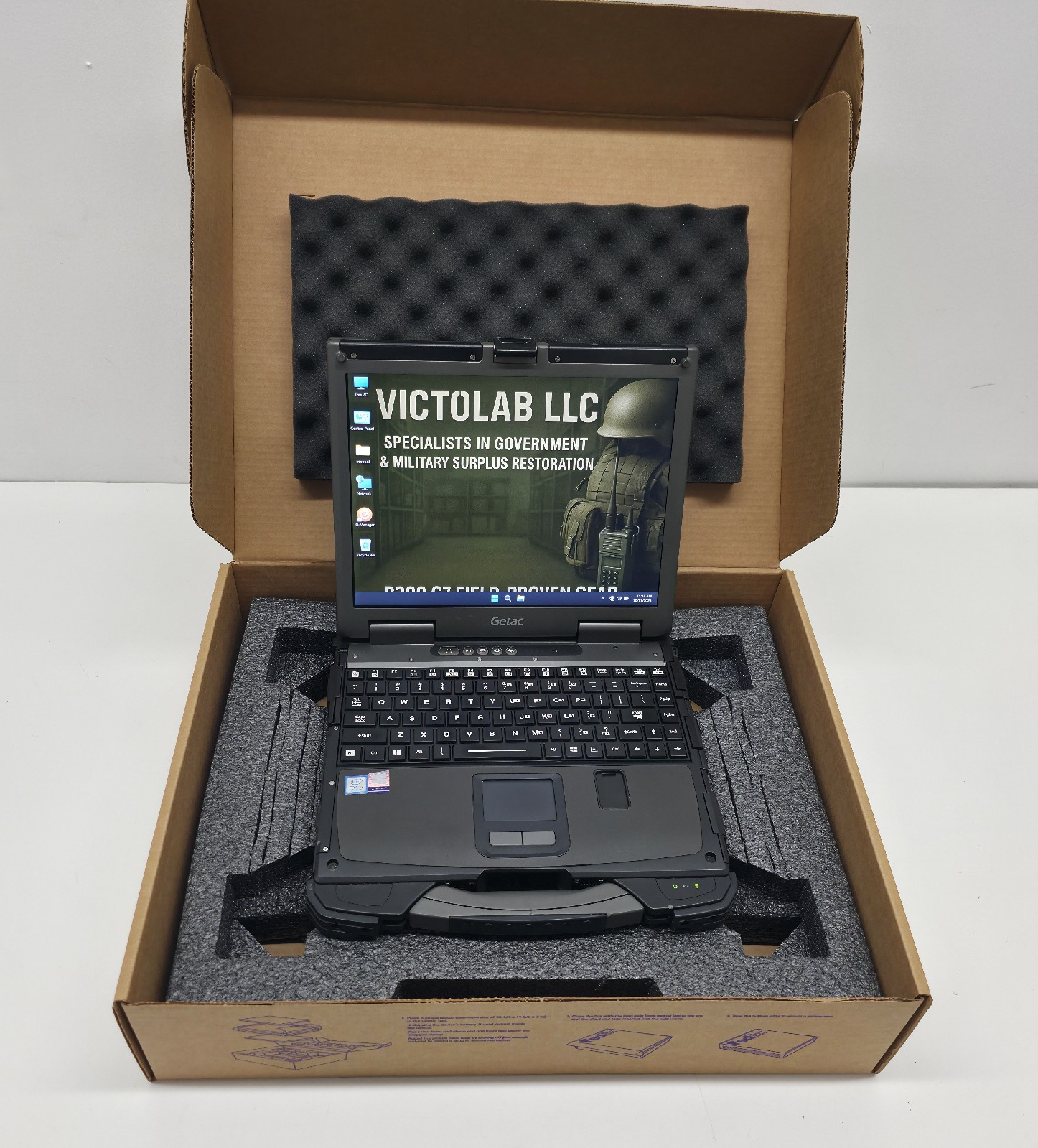 Getac B300 G7 Fully Rugged i7 8th Gen 8GB 256GB SSD W11 TPM BT GPS 4G LTE Touch