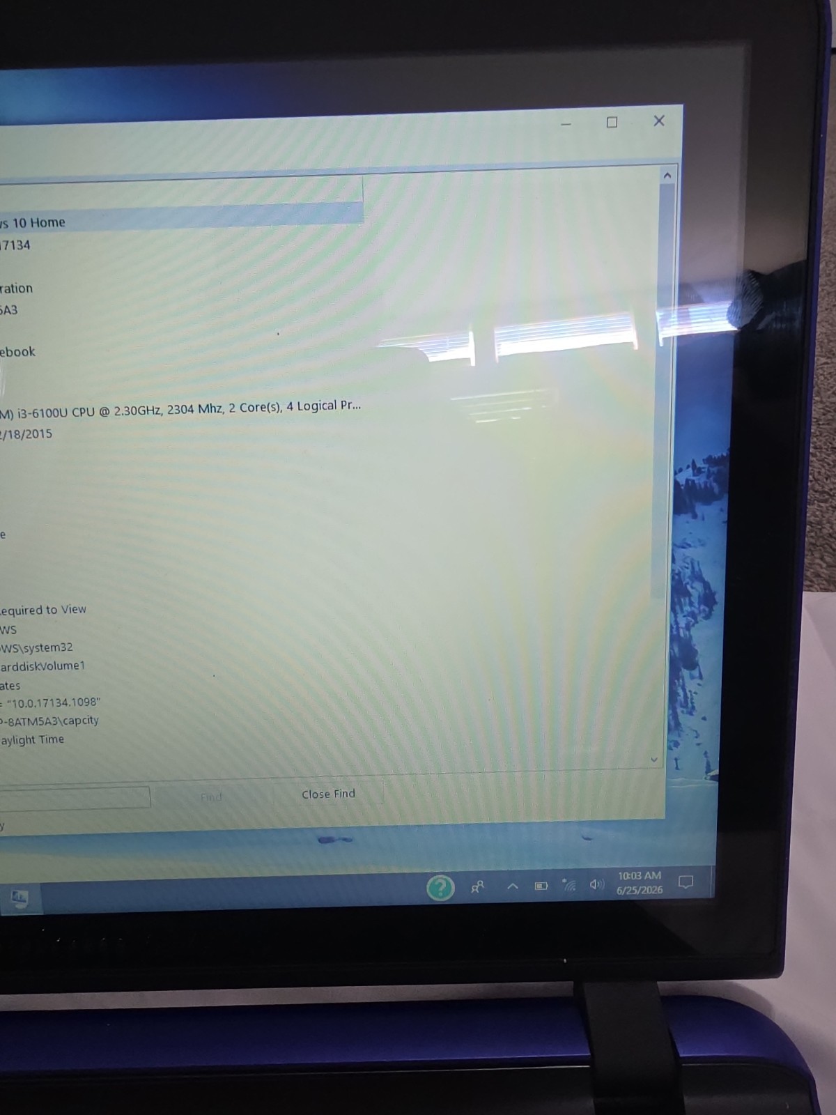 Hp Pavilion 17 Notebook Intel Core i3 6th Gen, 1tb HD, 8 Gb Ram.