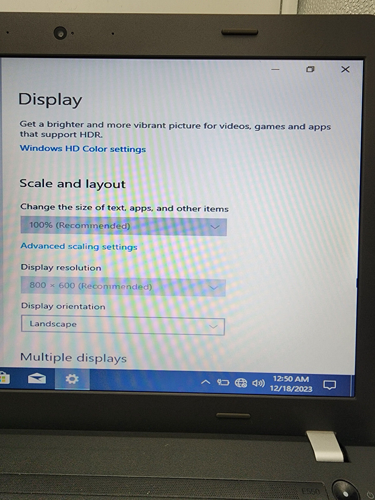 Lenovo ThinkPad E550 14″ i3-5005U 1.7GHz 8GB RAM 128GB HDD Win 10 Pro