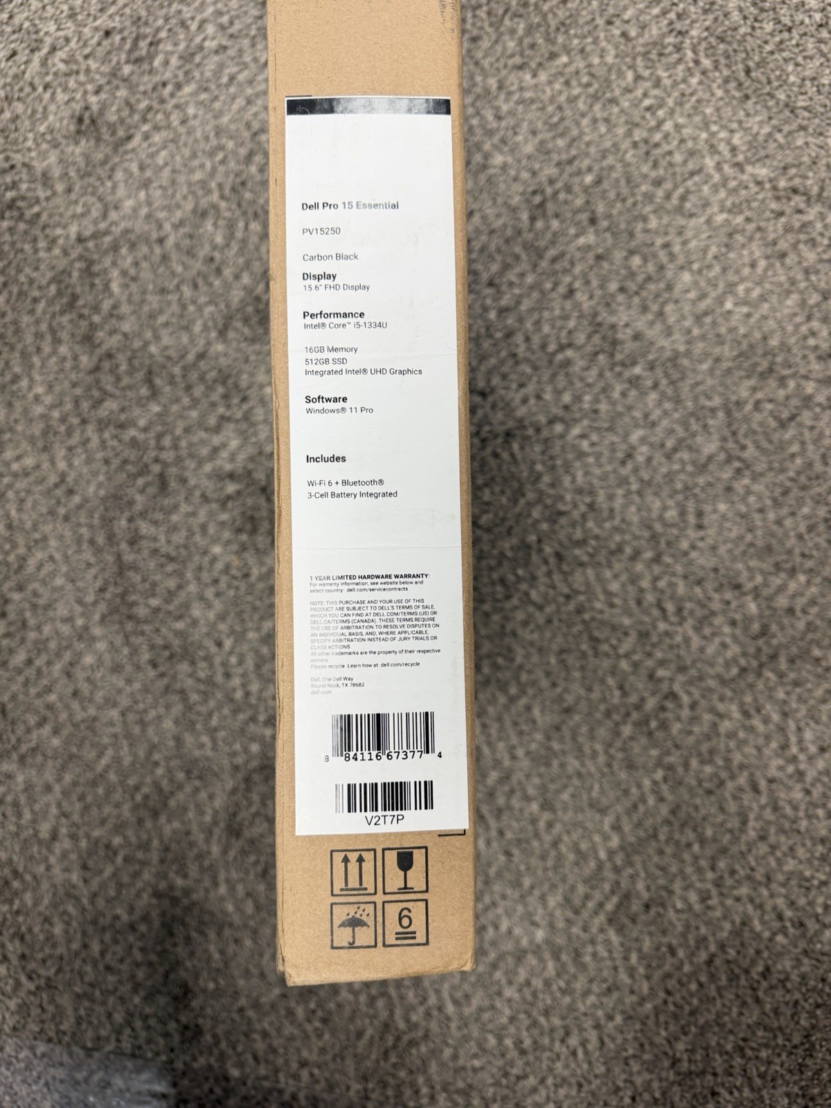 DELL PRO 15 ESSENTIAL PV 15250 15.6” Intel Core i5 16 Gb 512 SSD WIN 11 Pro