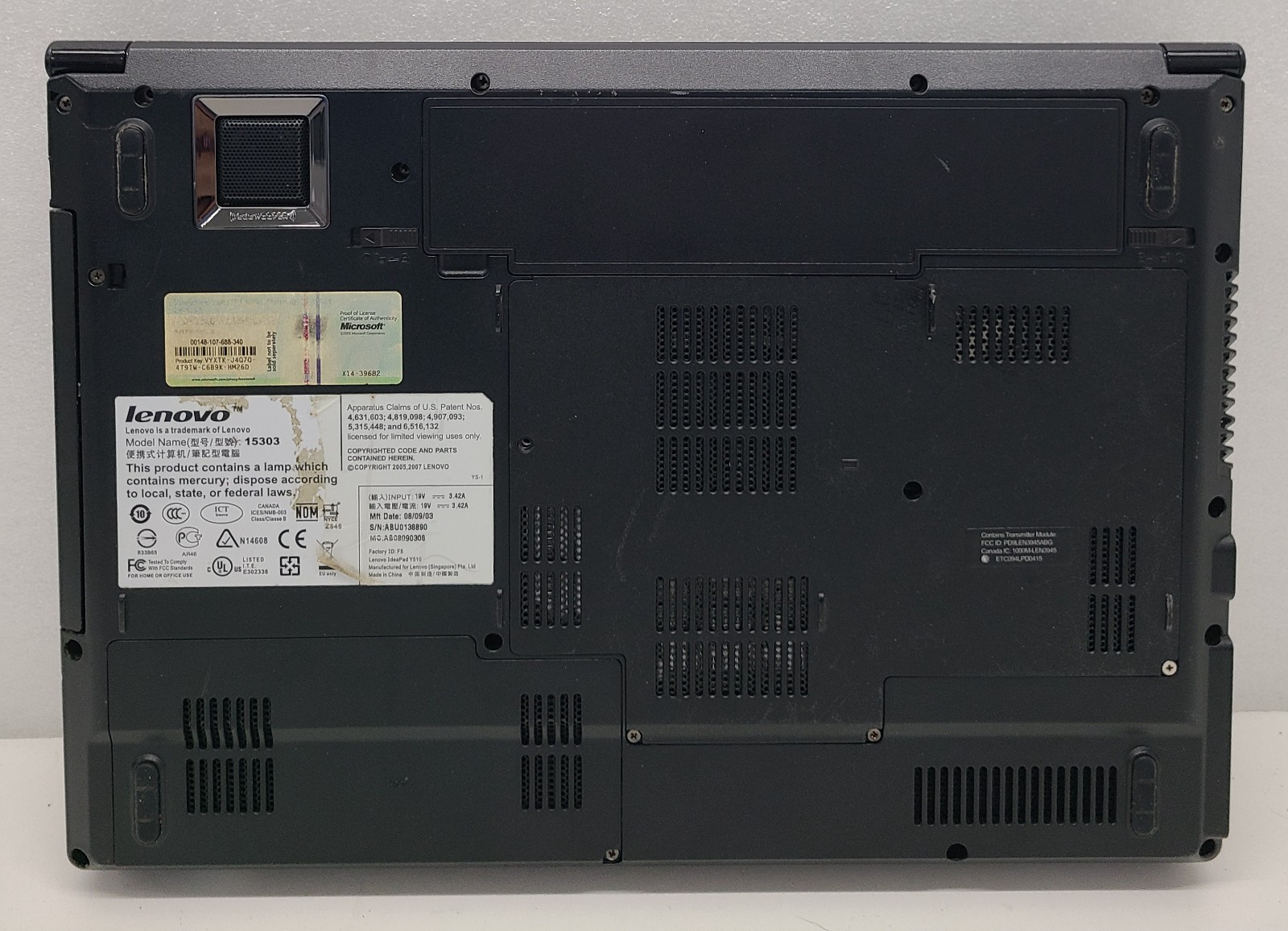 Lenovo Y510 Laptop Intel Centrino 2GB Ram NO HD/OS BIOS PASSWORD (FL)