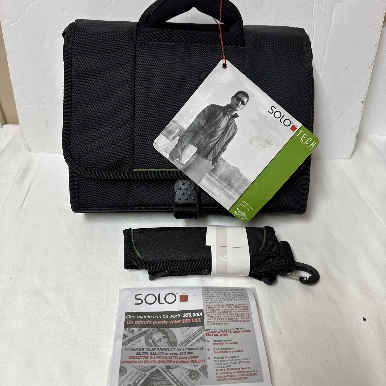 NEW! Solo Tech Check Fast Security TCA511-4 11.5 x 9 Multi Purpose Case Bag.
