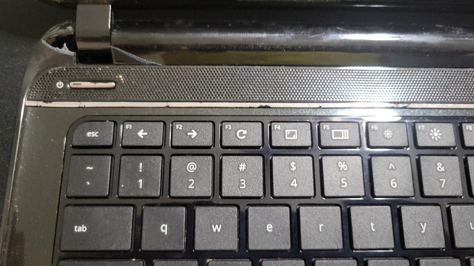 Damaged laptops, unknown condition. storage unit find. 3 Chromebooks, 2 laptops.