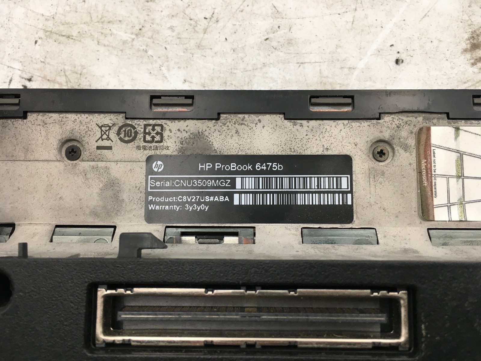 HP PROBOOK 6475B – BOOTS TO BIOS – AMD A6 4400M – NO RAM – READ DESCRIPTION -BB