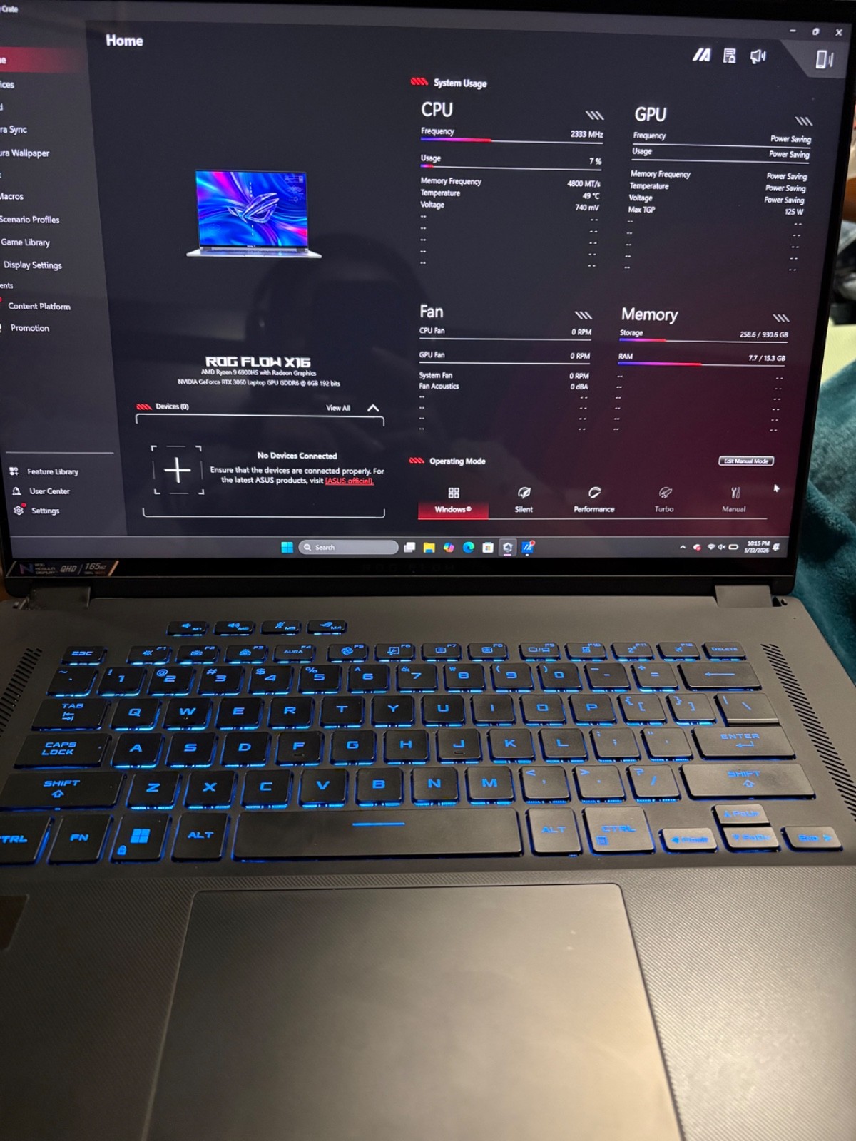 ASUS ROG Flow X16 Gaming Laptop – Ryzen 9 / RTX 3060 / 16GB / 1TB / Touchscreen