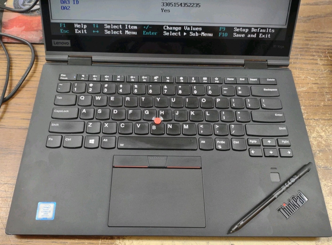 LENOVO ThinkPad X1 Yoga 3rd Gen W/ i5-8350U, 16GB, 256GB, TOUCH, STYLUS.