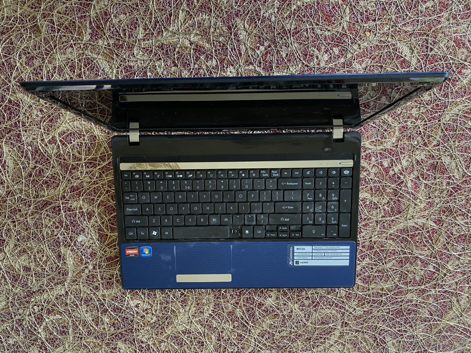 Gateway NEW95 Notebook AMD Vision Processor System Unit For Parts/Repair
