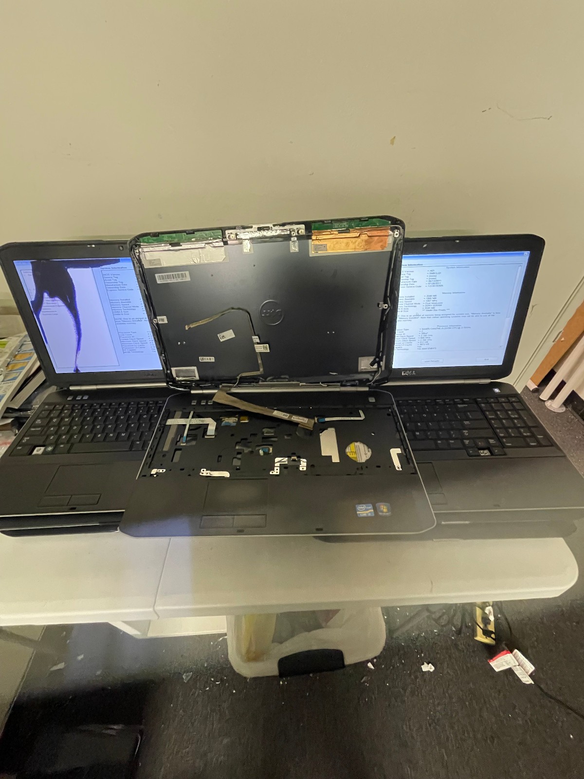 Lot of 7 Dell Latitude E5520 Core i3 and higher Wholesale repair lot