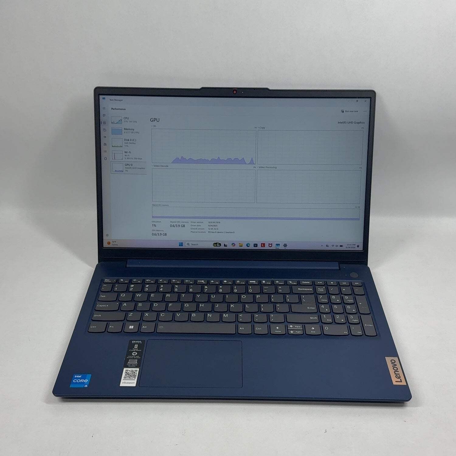 Lenovo IdeaPad Slim 3 15IRU8 15.6″ i5-1335U 1.3GHz 8GB RAM 500GB SSD
