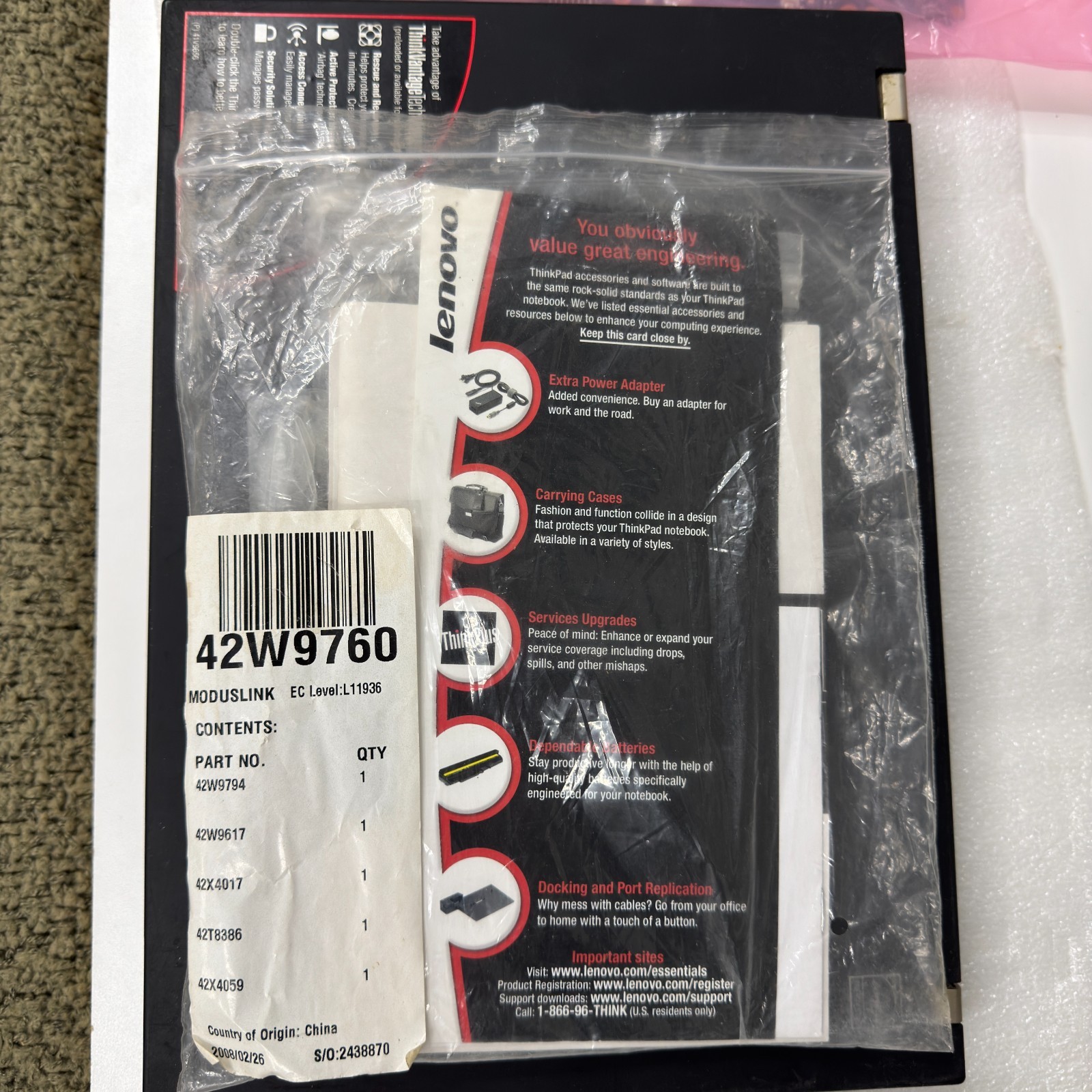 Lenovo ThinkPad T61 BUNDLE FOR PARTS | UNTESTED | See Photos