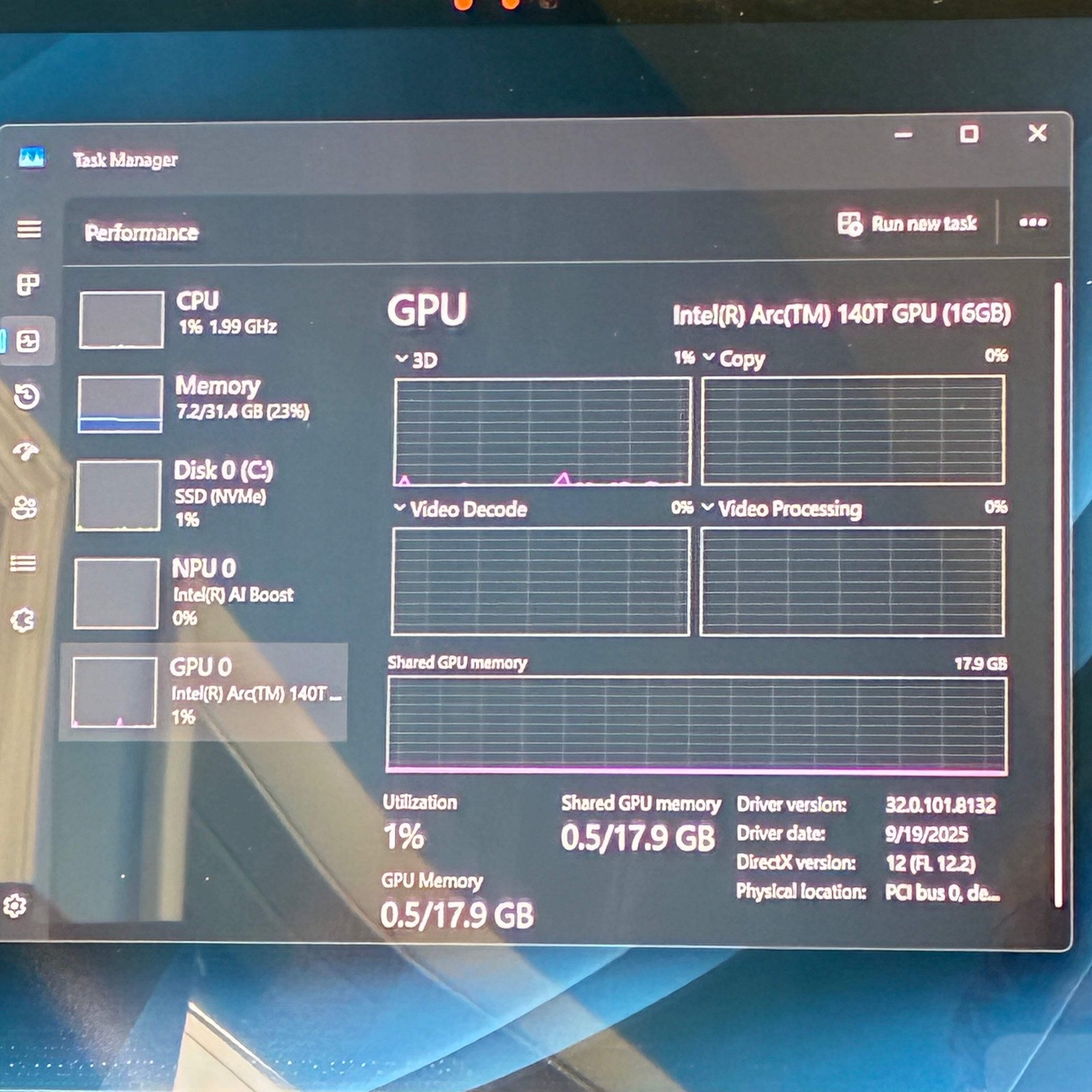 Asus Zenbook UX3405C 14in Ultra 9 32GB 1TB Silver READ