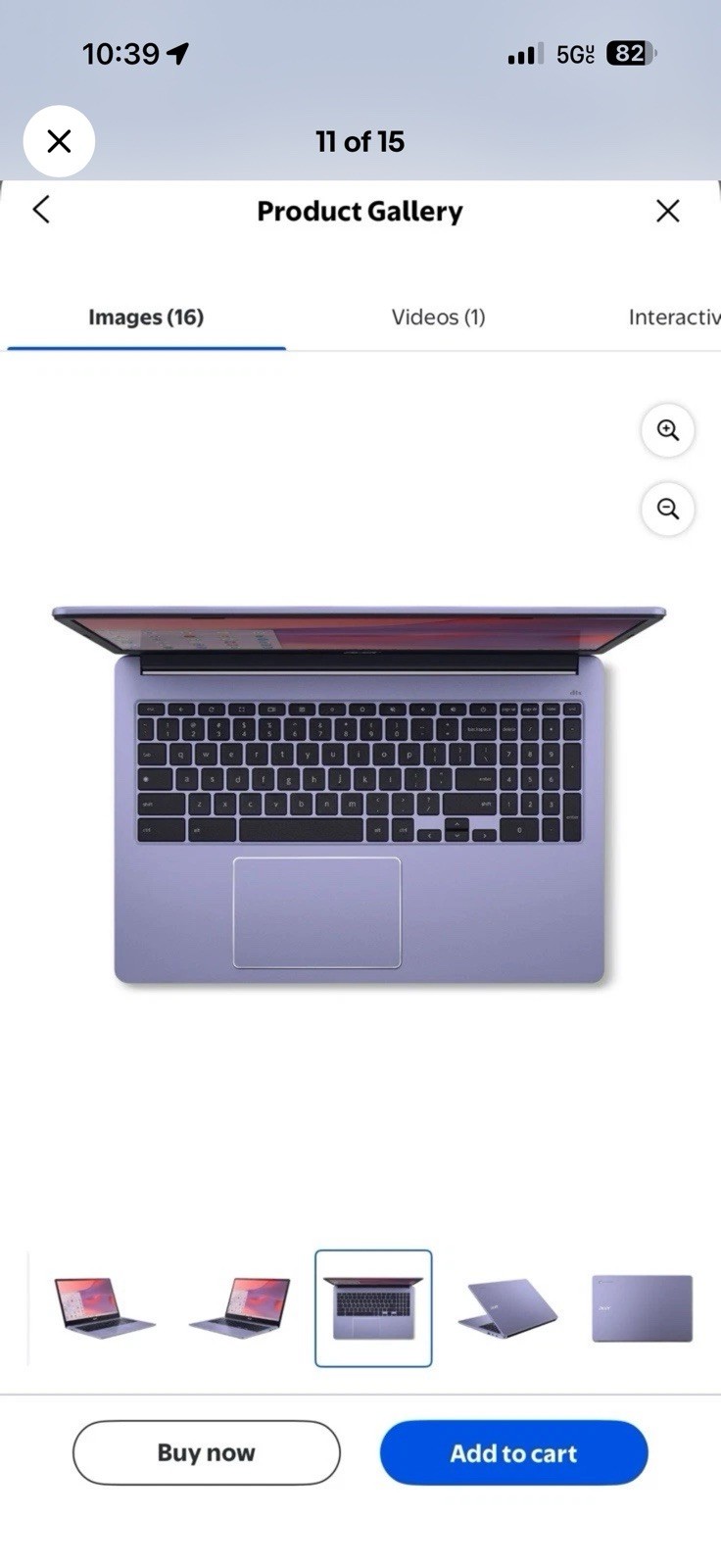 Acer Chromebook 315 15.6″ FHD Intel N4500 4GB 64GB eMMC Wi‑Fi 6 Purple