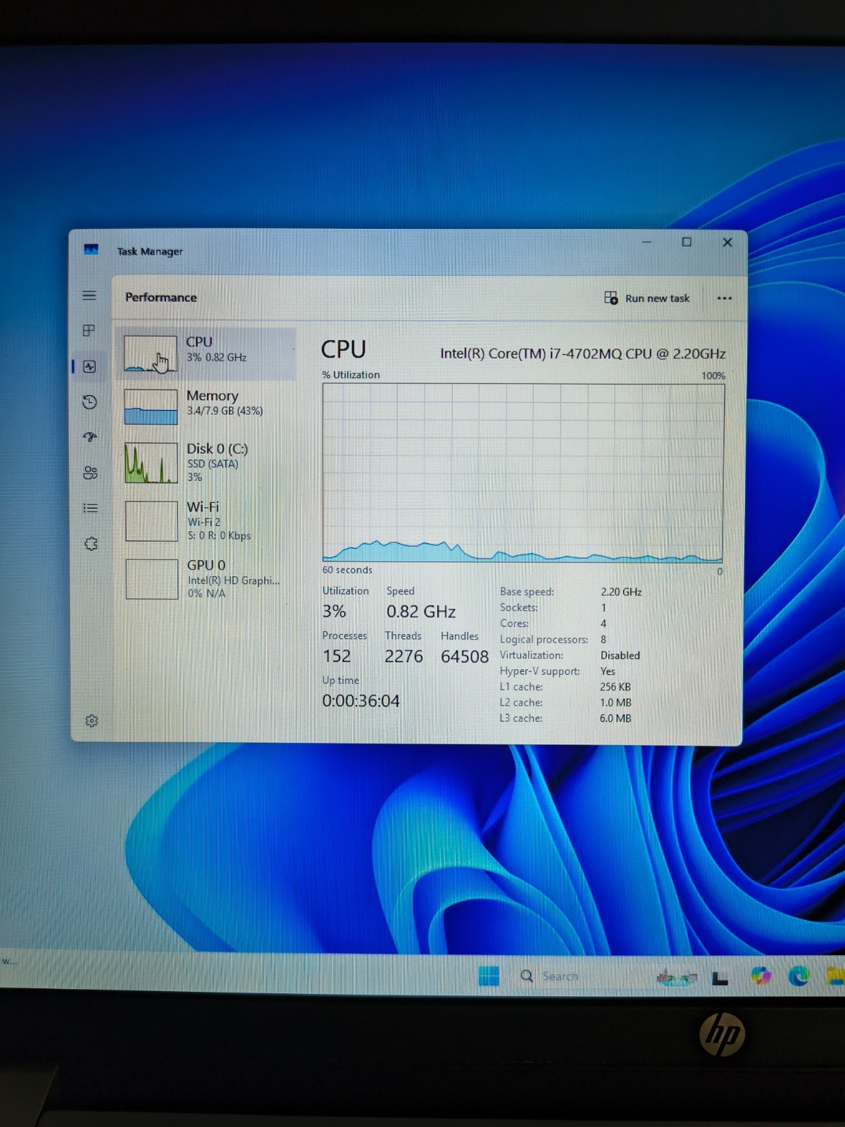 HP Envy 17 NtBk PC 17t-j100 Core i7-4702MQ@2.2GHz 8GB 240GBSSD Win11Hm New Batt