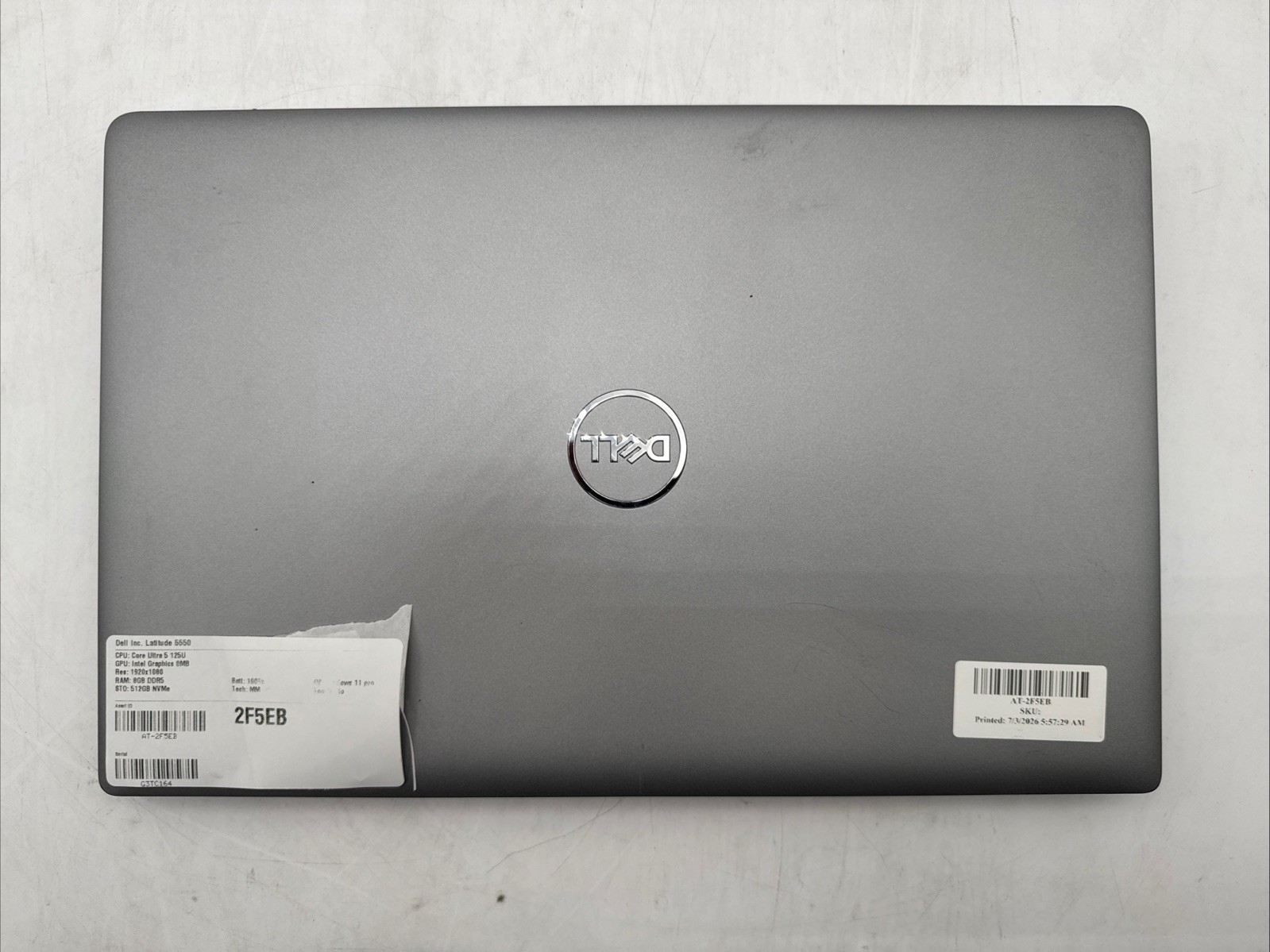 Dell Latitude 5550 Laptop Intel Core Ultra 5 125U 8GB RAM 512GB W11P