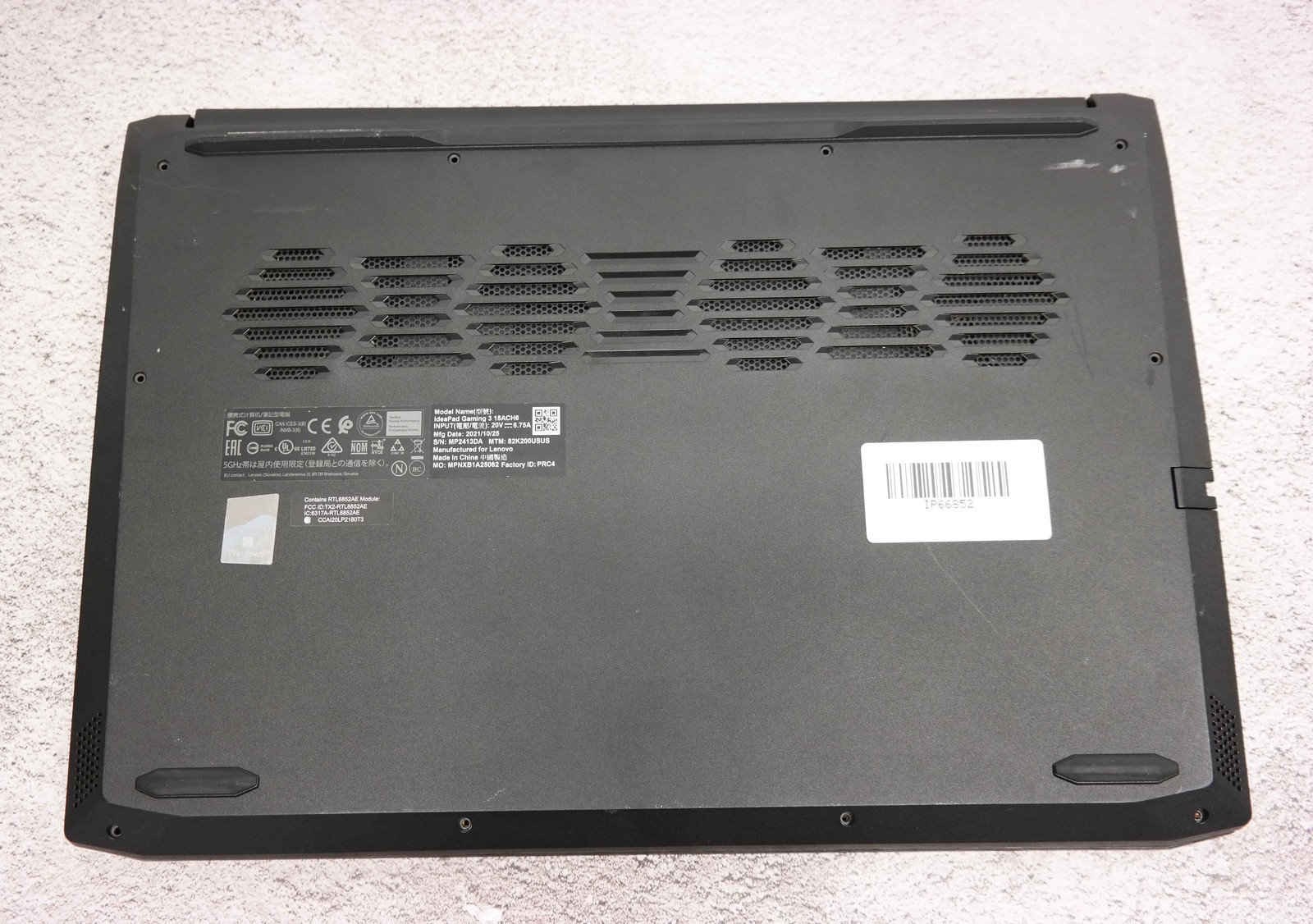 Lenovo IdeaPad Gaming 3 15ACH6 15.6″ Ryzen 5 Laptop BROKEN