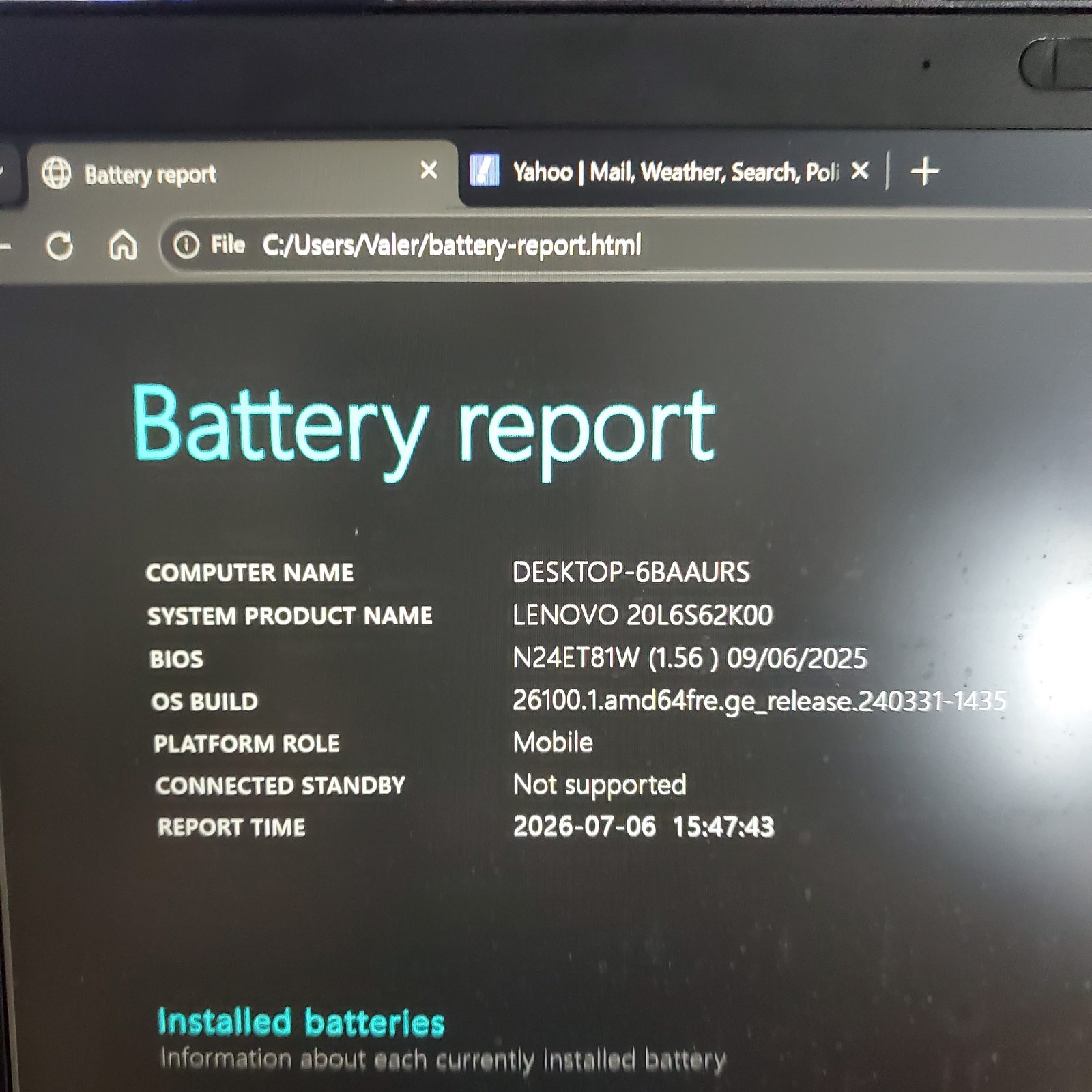 Lenovo ThinkPad T480 14″ i7-8650U 1.90 GHz 16GB RAM 1256GB SSD WIN 11 Pro