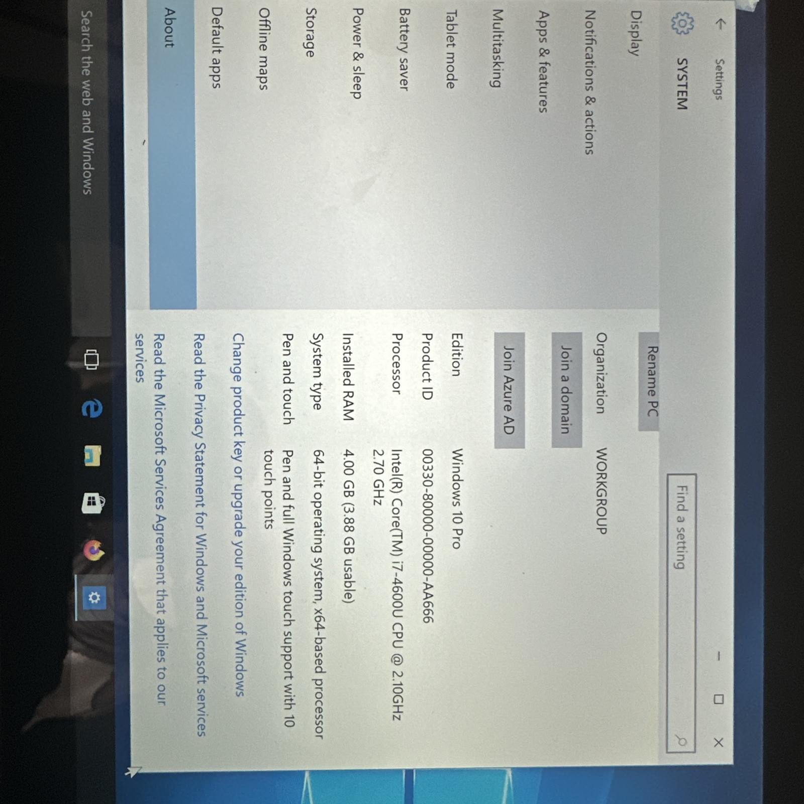 FUJITSU LIFEBOOK T904 Core i7-4600U 16 GB,8GB,4GB RAM-1TB-250 SSD TOUCHSCREEN