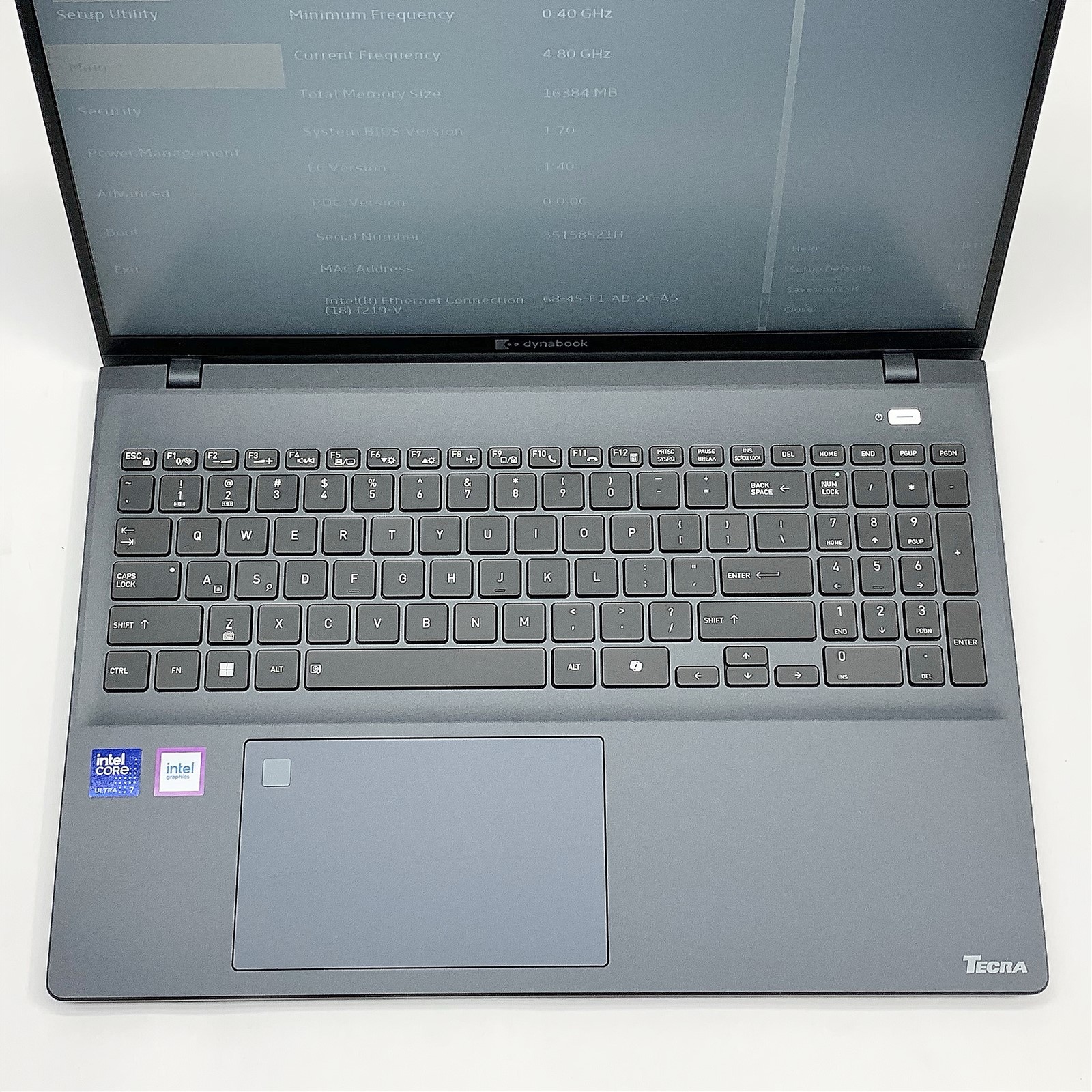 DynaBook Tecra A60-M Laptop Ultra 7 155U 3.30GHZ 15.6″ 16GB DDR5 NO HDD Parts