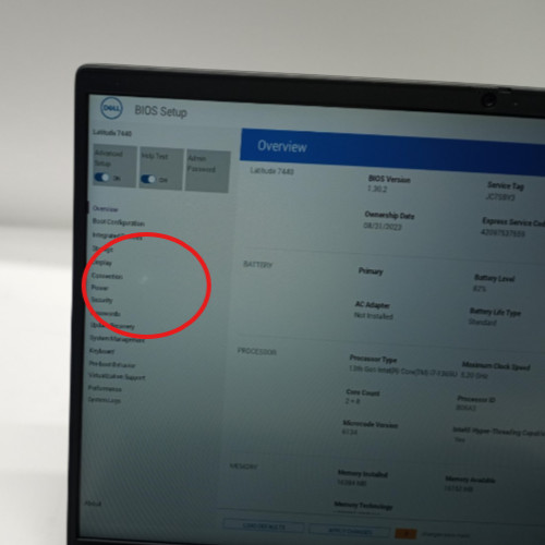 Dell Latitude 7440 14″FHD i7-1365U@5.2GHz 16GB RAM 256GB NVMe Win 11 Pro MC565*!