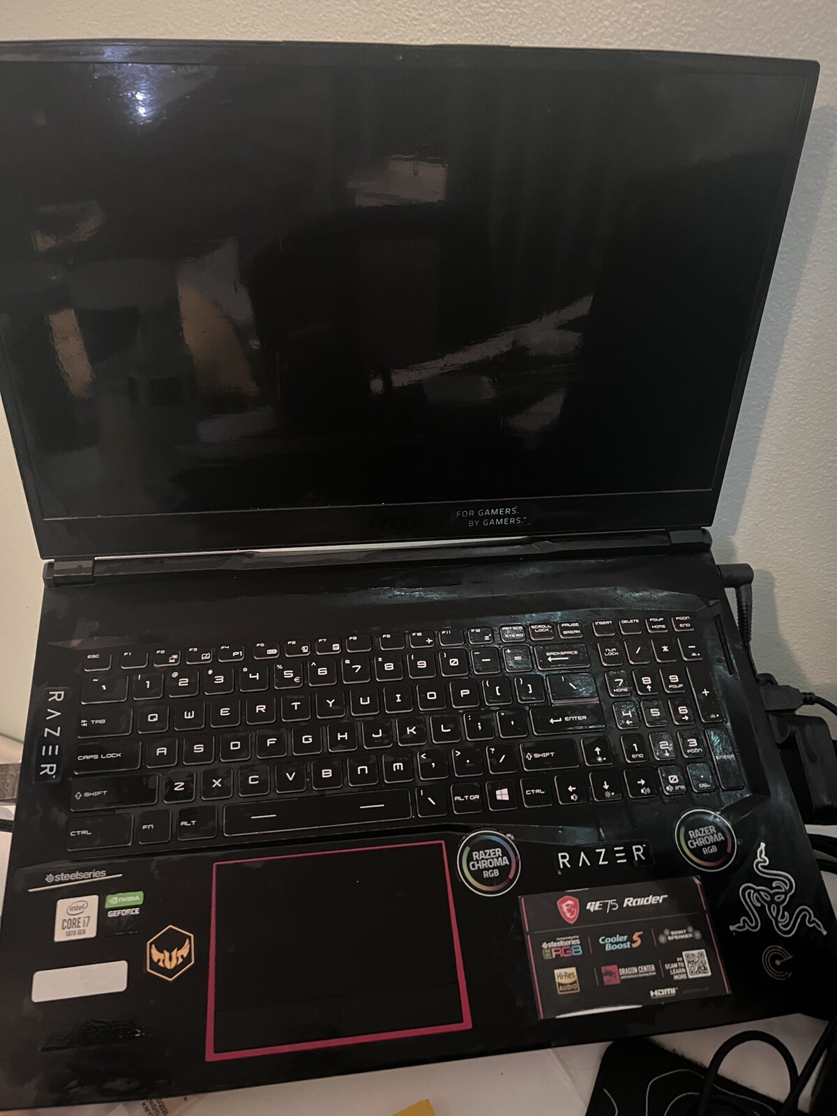 MSI GE75 Raider 10 SF (512GB SSD, Intel Core i7-10750H, 2.60GHz, 16GB RAM,…
