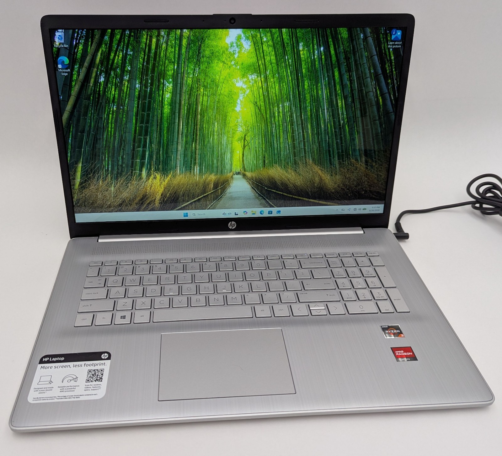 HP 17-cp0056nr 17.3″ Touch Laptop Ryzen 3 3250U 2.60GHz 16GB RAM 256GB SSD Win11