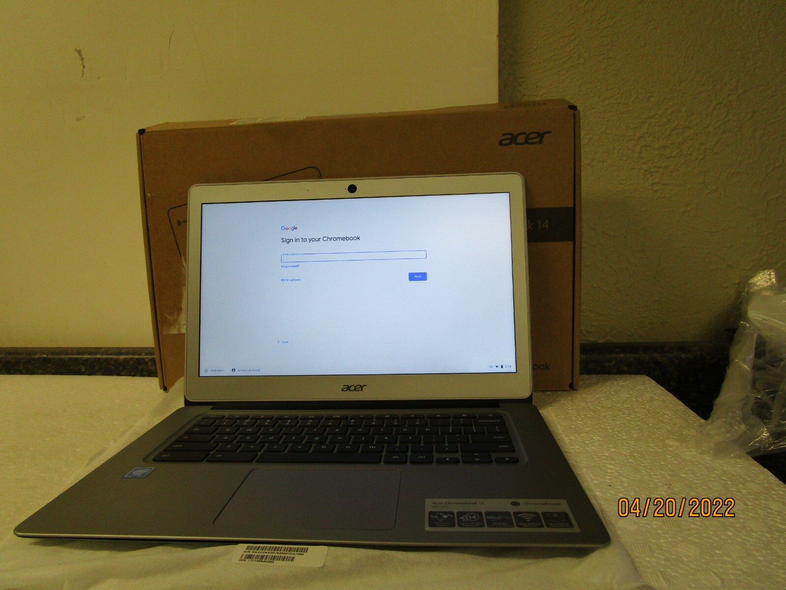 Acer Chromebook 14 CB3-431-C5FM 14″ 32GB Intel Celeron N3160 4GB – Opened Box