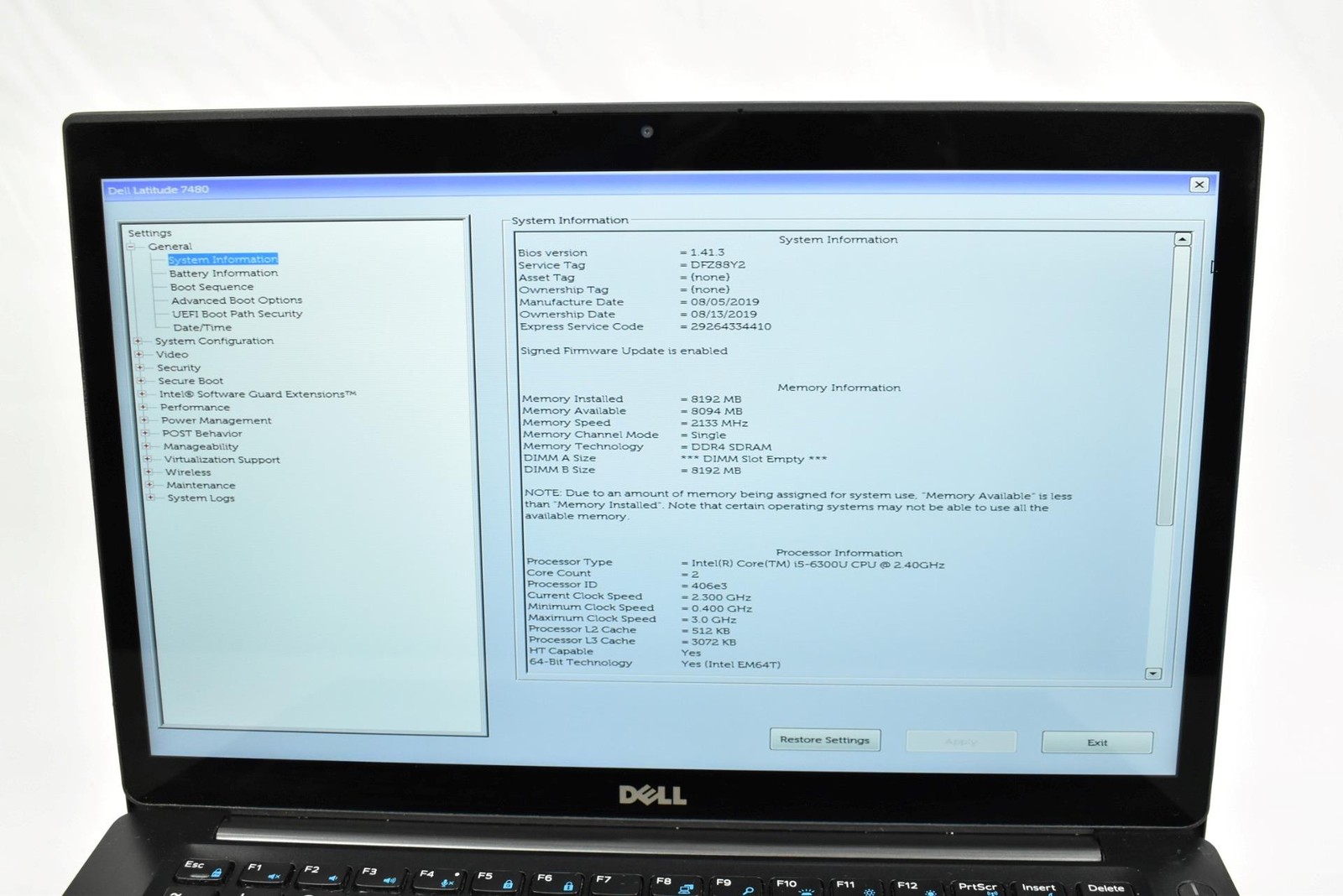 (2) Dell Latitude 7480 Laptops i5-6300U 2.4GHz 8GB 128GB SSD No OS 14″ *See*