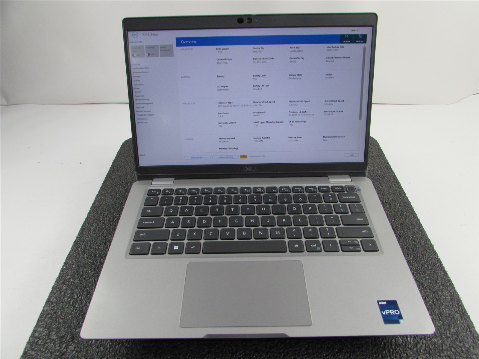 DELL LATITUDE 5330 FHD TOUCHSCREEN I5-1245U 10 CORE 512GB SSD 16GB RAM NO O.S