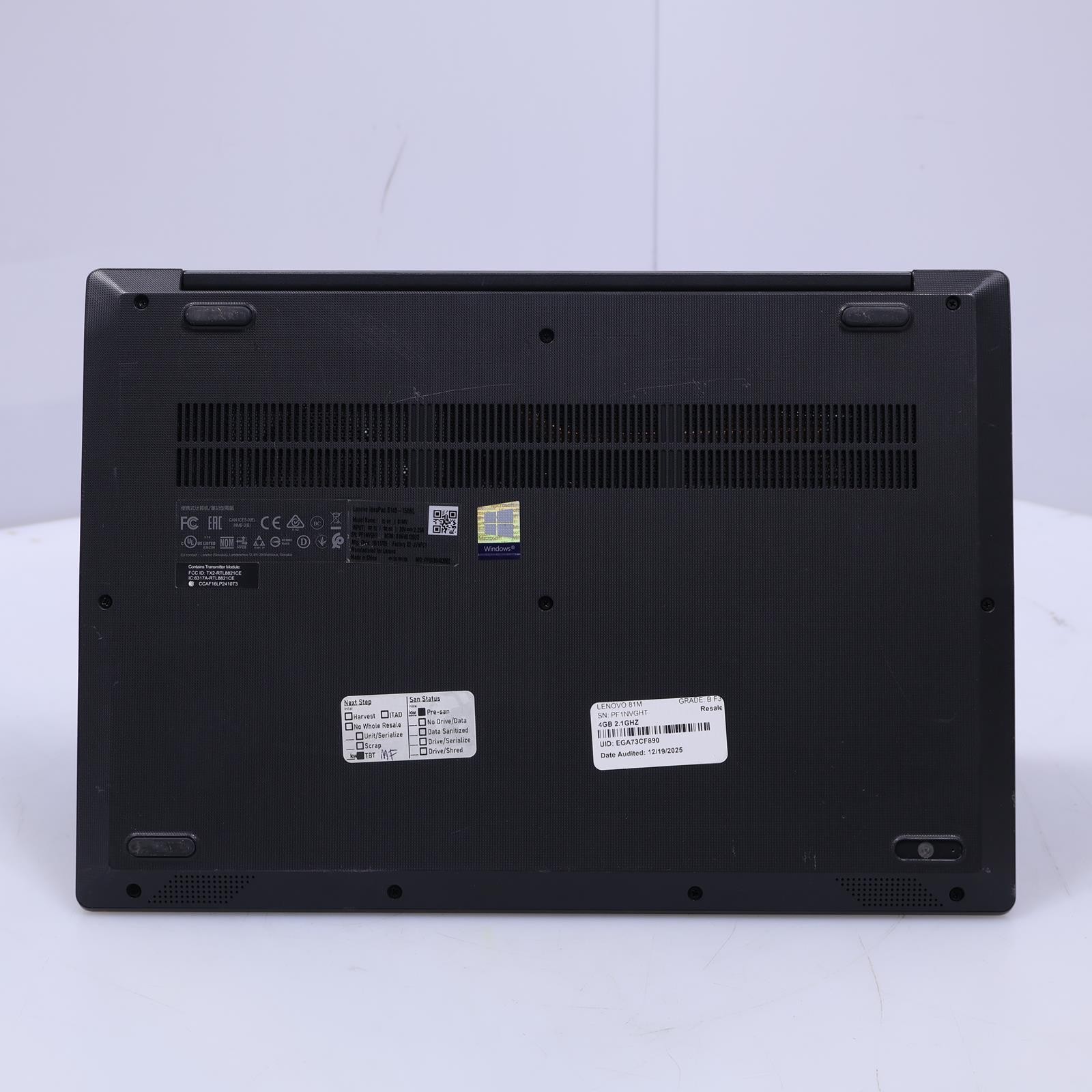 Lenovo Ideapad S145 Intel Core i3 8th Gen 4GB RAM No Drive/OS Laptop