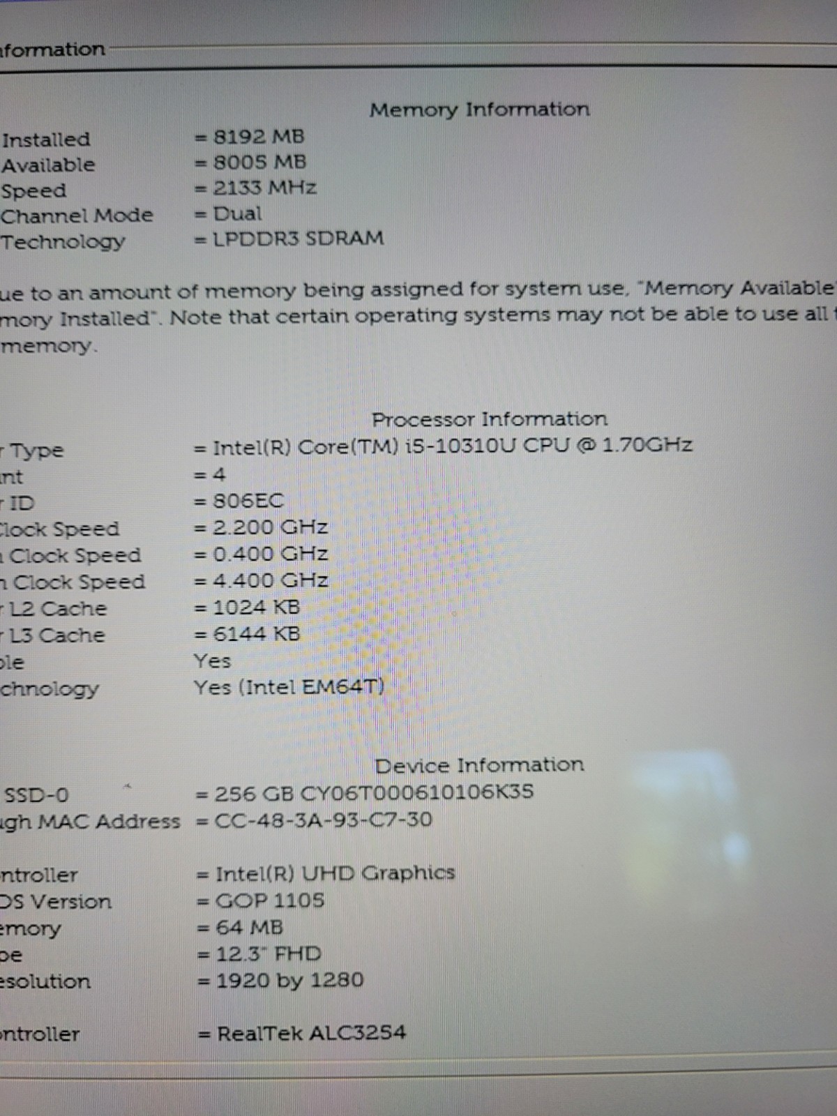 Dell Latitude 7210 2-in-1 Touch Screen, W11 Pro, 256GB SSD, 8GB RAM, i5-10310U