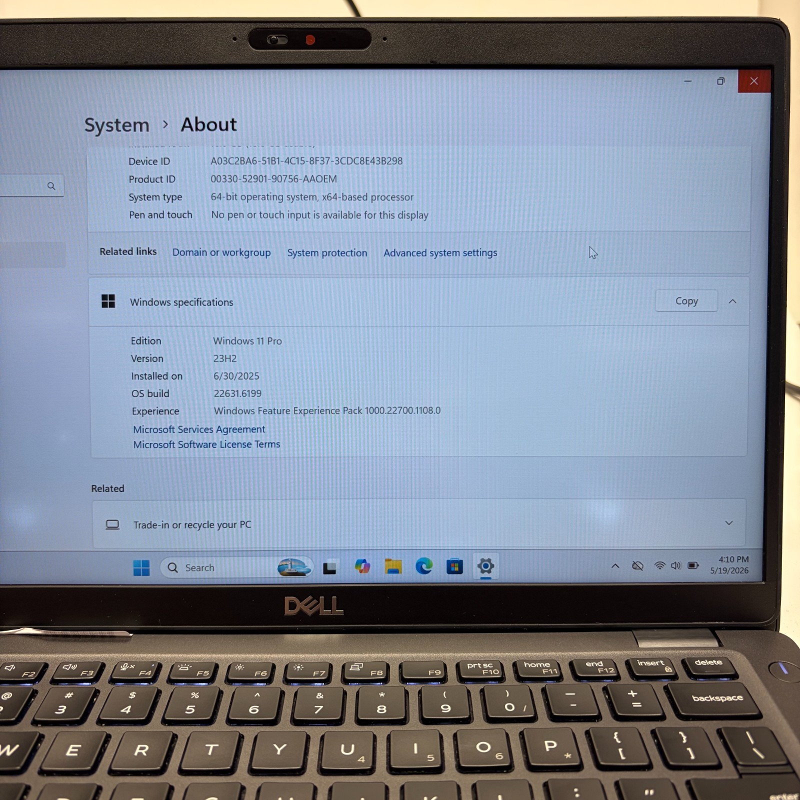 Dell Latitude 5400 w/ Power Supply