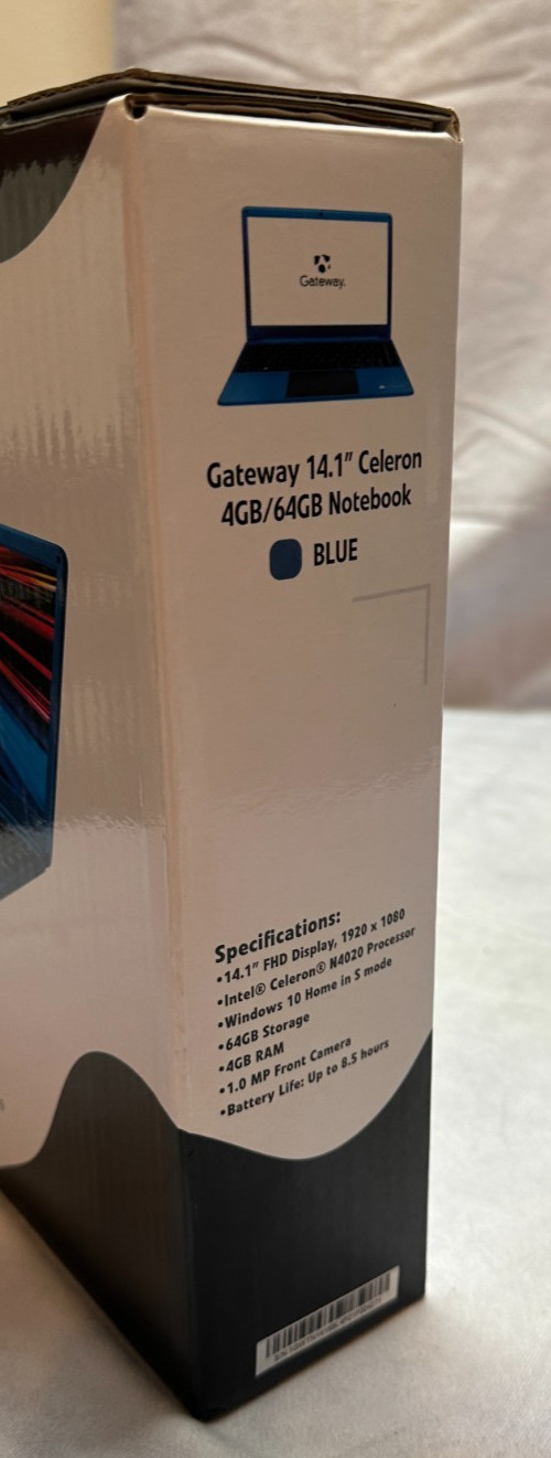 Gateway 14.1″ (64GB eMMC, Intel Celeron, 4GB RAM) Ultra Slim Notebook-USED/WORKS