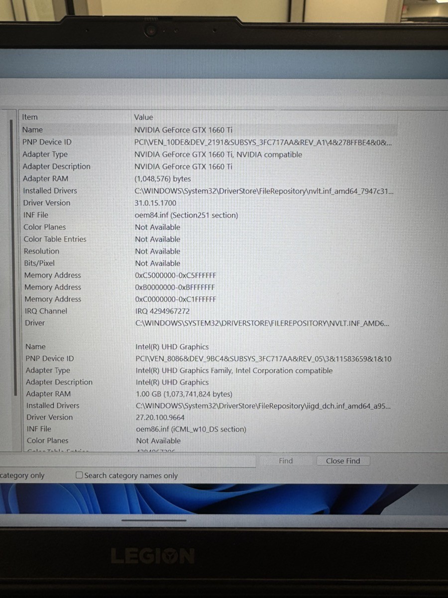 LENOVO LEGION 5 15IMH05H (B04039962)