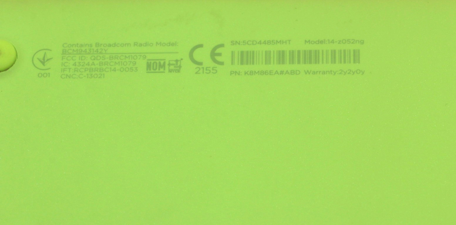 Laptop Notebook HP Stream 14-z052ng / LPBB483