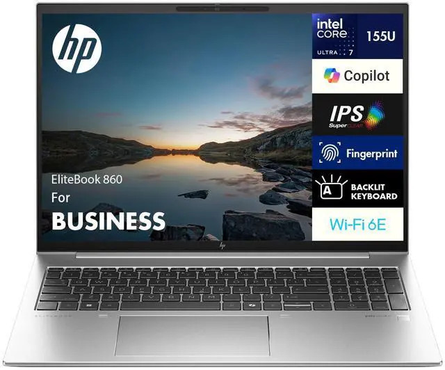 HP EliteBook 860 Business 16.0 in WUXGA Intel Ultra 7 155U 16GB DDR5 512GB SSD