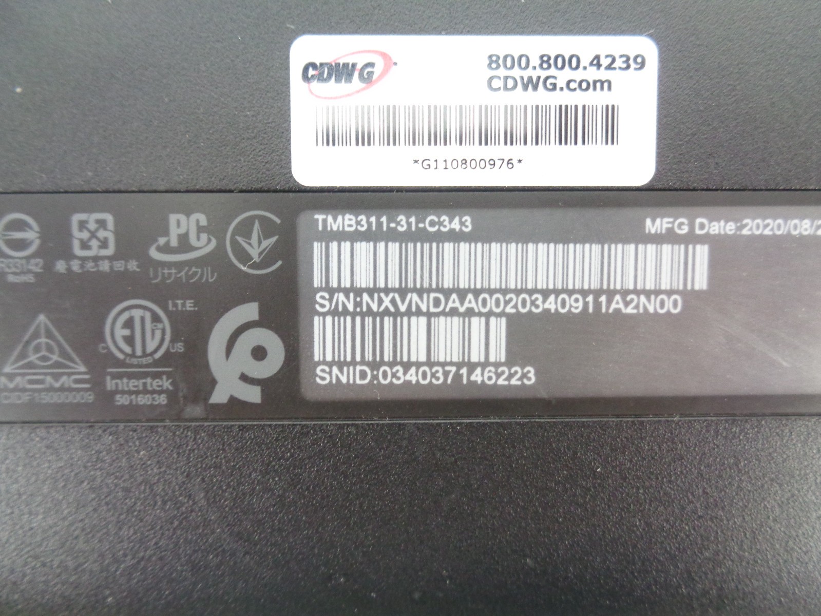 Acer TravelMate B3 B311-31 Laptop PC Computer w Charger 64GB SSD Windows 11 Pro