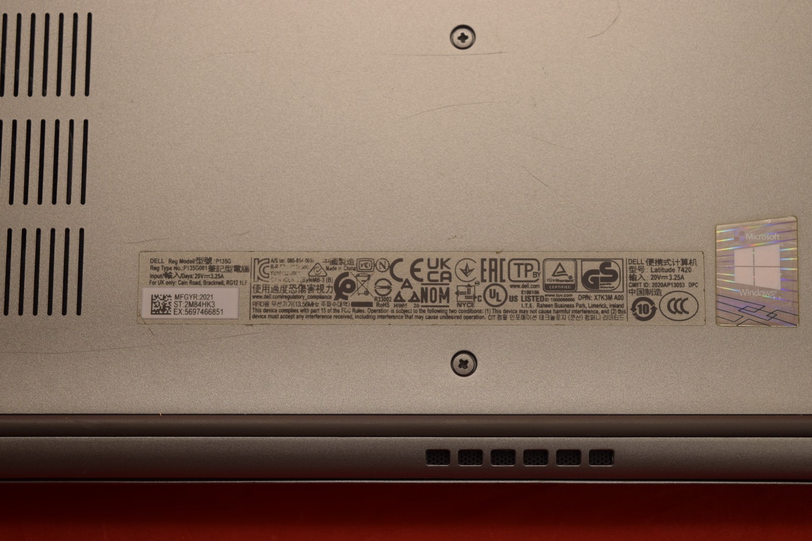 Latitude 7420 i7-1185G7 – 16GB RAM -1TB NVMe – Win 11 Pro – Works Great Clean