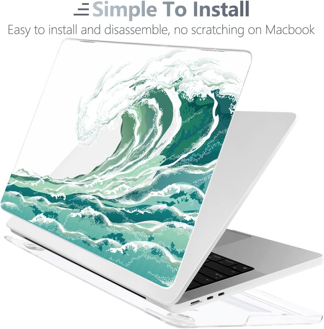 Screen Protector for MacBook Air 13.6 inch Anti Glare Ultra Slim Glossy Hard She