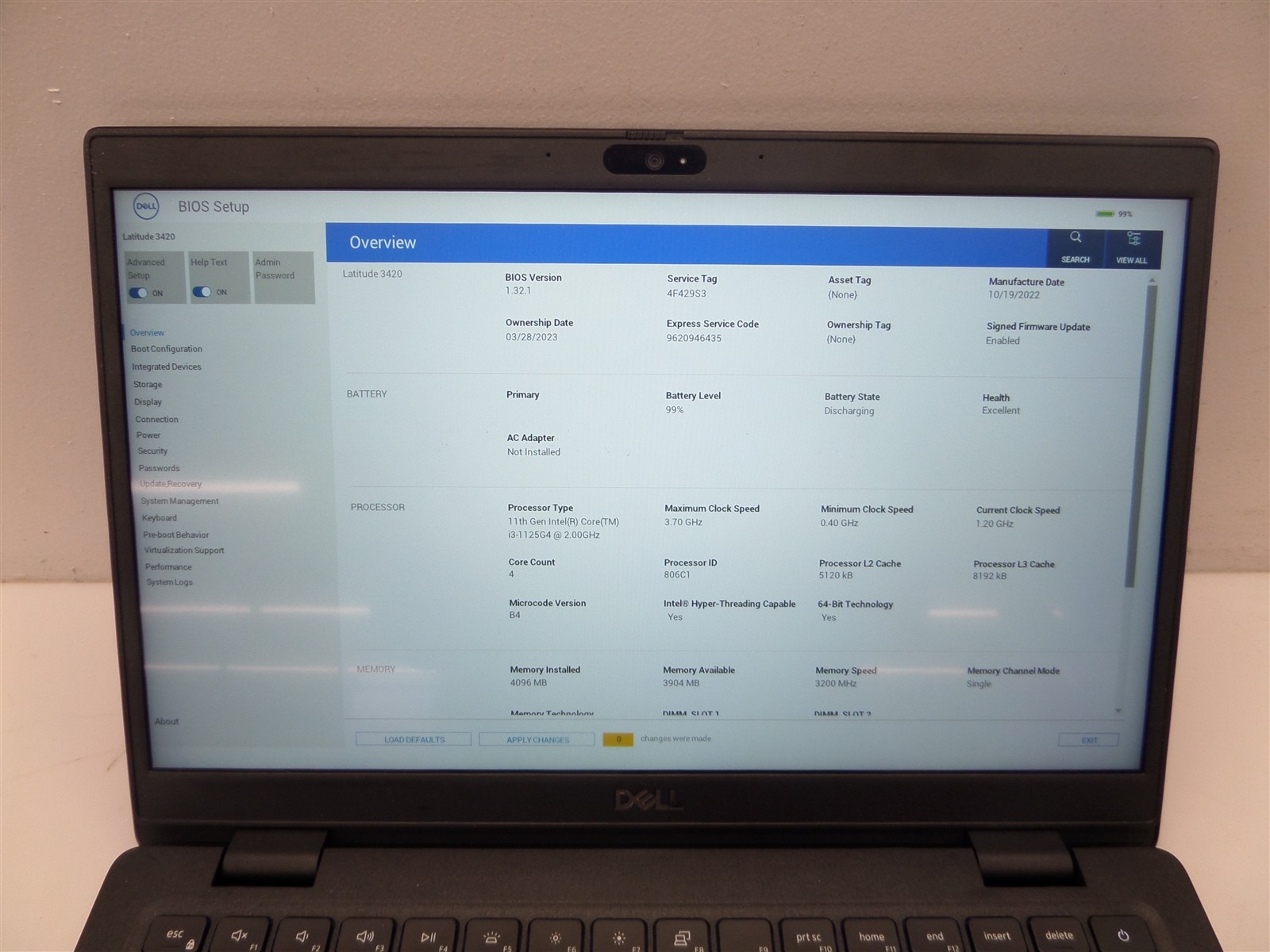 Dell Latitude 3420 14″ FHD Laptop w/ i3-1125G4 2GHz CPU 4GB RAM 256GB SSD Win11