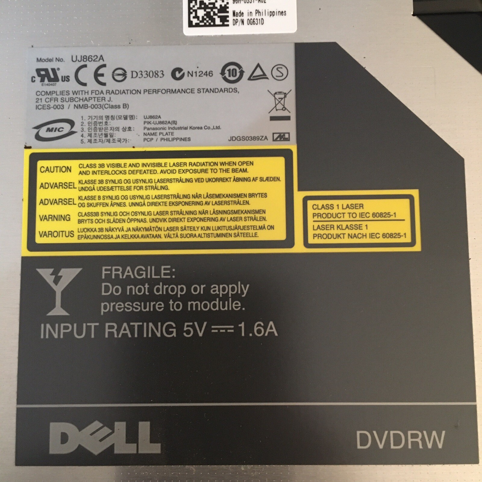 Dell Latitude E6400 PP27L 4GB RAM WD 800BJKT 80GB HDD WIN7 Charger DVD 4 Repair