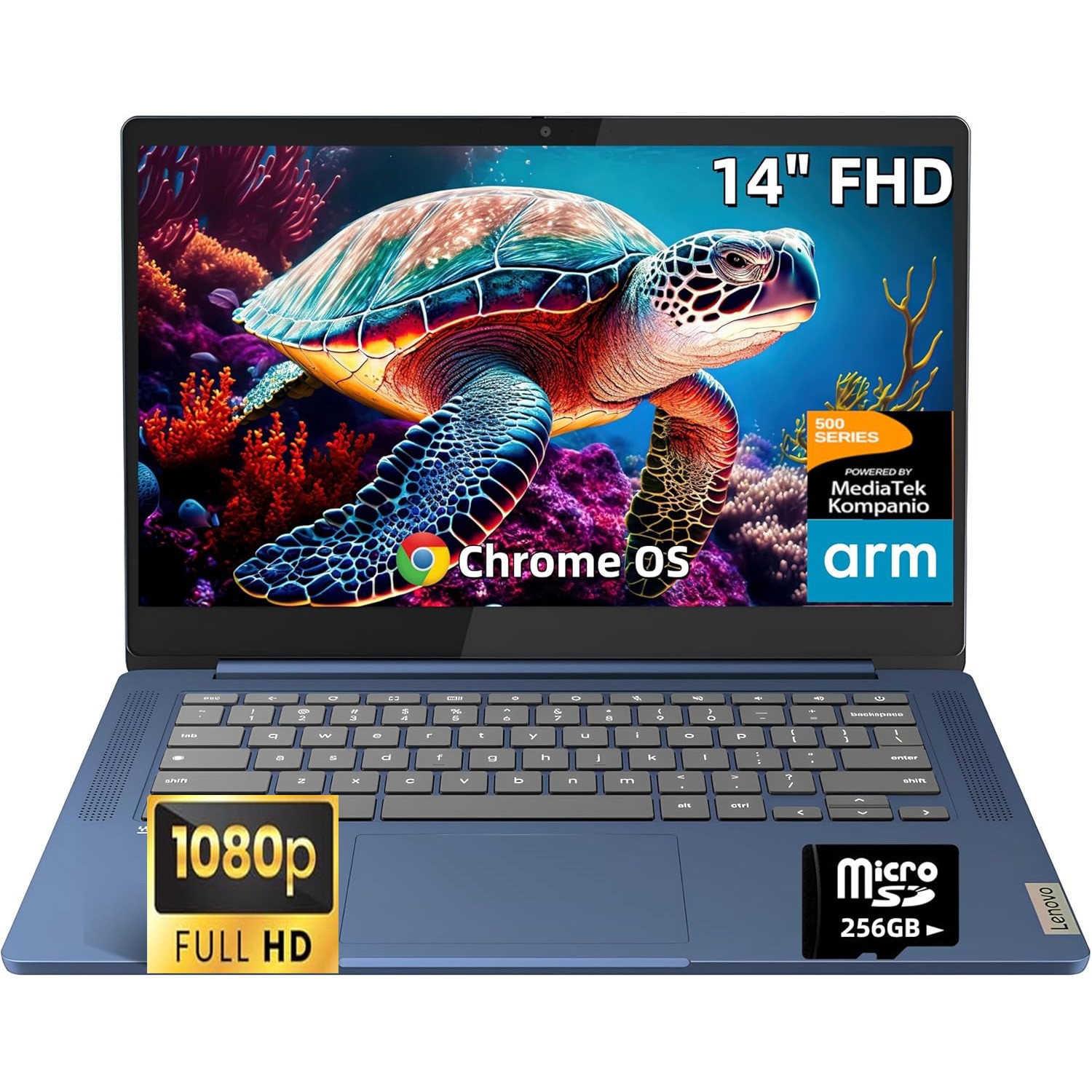 📍 Lenovo IdeaPad Slim 3 Chromebook Laptop 14″, MediaTek 520 Up To 4GB RAM 320GB