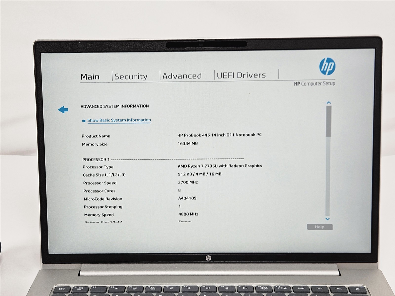 HP ProBook 445 G11 AMD Ryzen 7 7735U 16GB No Storage 14″ USB C HDMI