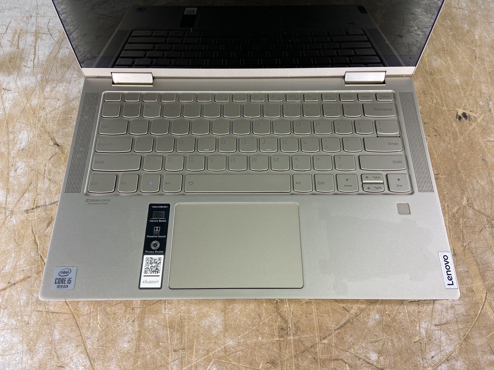LENOVO YOGA C740-14IML i5-10210U @ 1.60GHz, 4GB RAM, NO HDD/OS – (FOR PARTS)