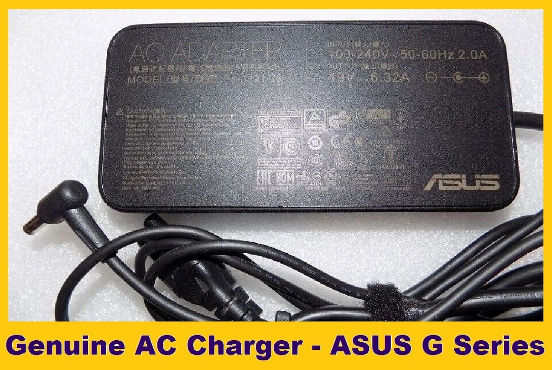 ASUS G Serie ROG 19.5V 6.32A 120W PA-1121-28 A15-120P1A AC Charger for Gaming PC